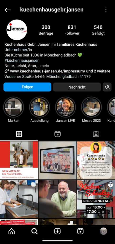 Händlerprojekt Küchenhaus Jansen | Mittelstand-Digital Zentrum Handel