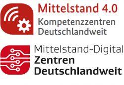 Logo Mittelstand 4.o Kompetenzzentren Deutschlandweit und Mittelstand Zentren Deutschlandweit | © BMWi